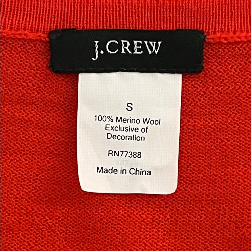 J. Crew Merino Wool Ruffle Cardigan - Picture 5 of 11